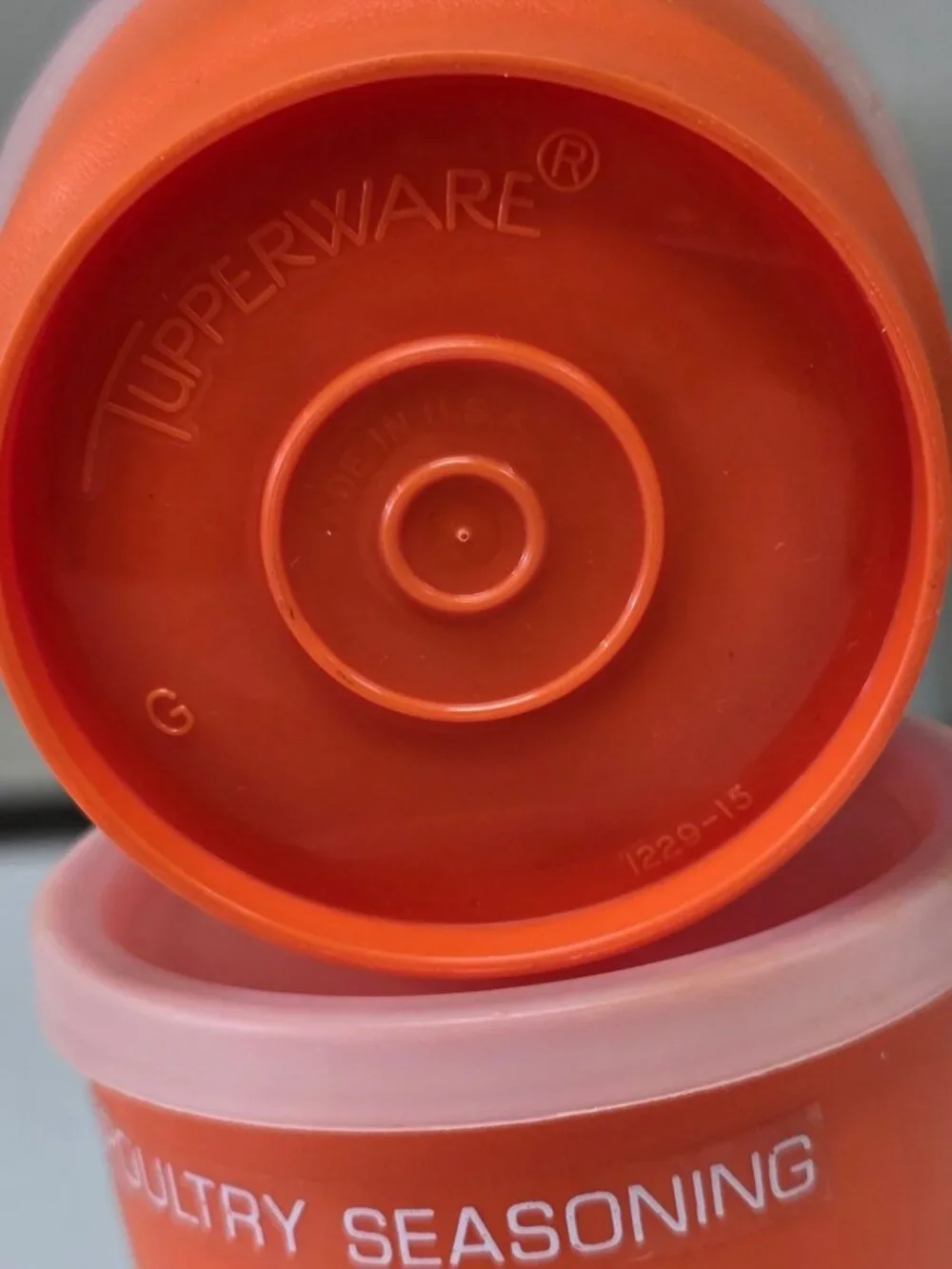 Vintage Tupperware Orange Snack Containers w/Lids SET 3
